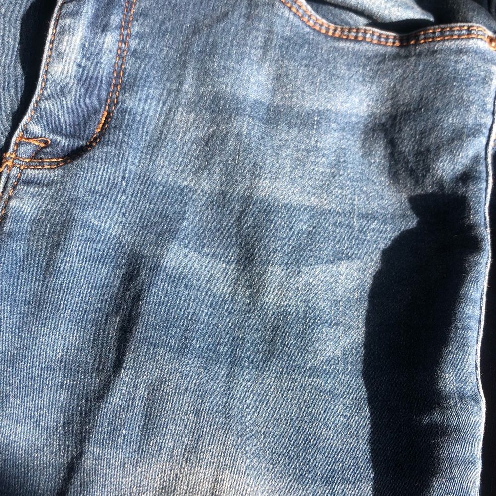 Blue Ripped Jeggings - Picture 3 of 4